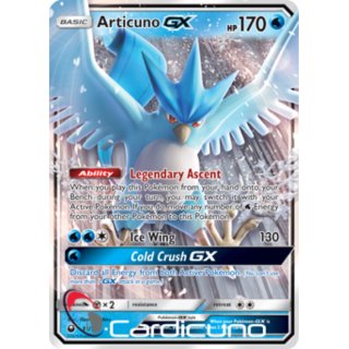 Articuno GX 31/168 Celestial Storm Pokémon Sammelkarte Englisch