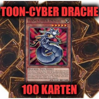 Toon-Cyber Drache (Rare) + 100 Karten Sammlung, Yugioh Sparangebot!