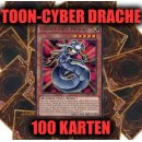 Toon-Cyber Drache (Rare) + 100 Karten Sammlung, Yugioh...