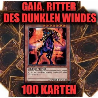 Gaia, Ritter des dunklen Windes + 100 Karten Sammlung, Yugioh Sparangebot!