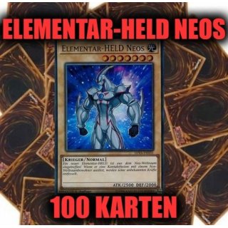 Elementar-HELD Neos (Super) + 100 Karten Sammlung, Yugioh Sparangebot!