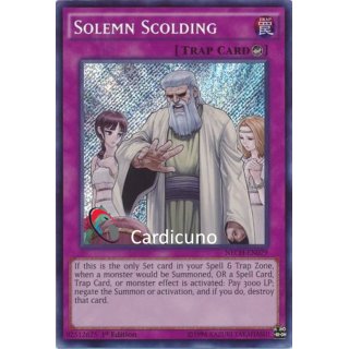 Solemn Scolding (Ami), EN 1. Auflage, Secret Rare, Yugioh!