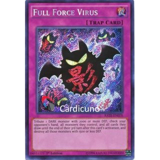 Full Force Virus (Ami), EN 1. Auflage, Secret Rare, Yugioh!